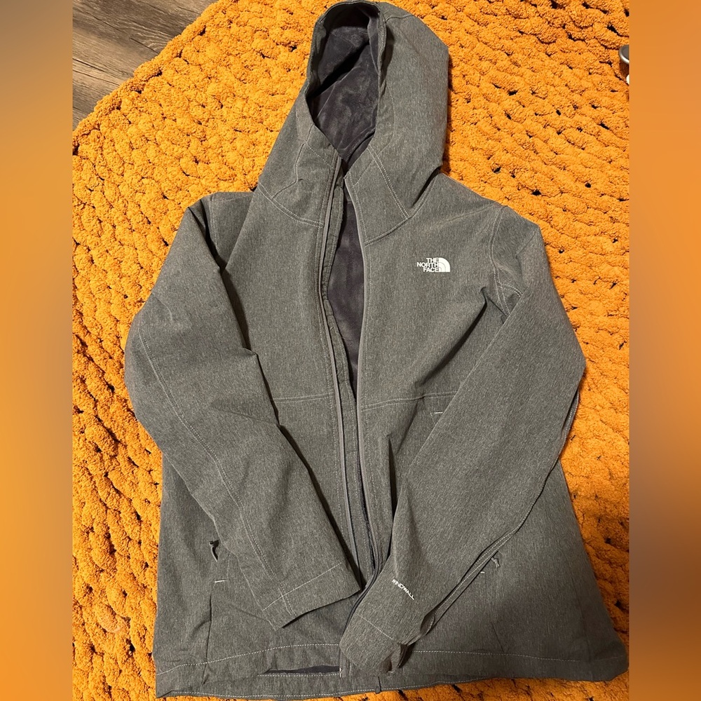 Northface Fleec lined coat, grey, worn a few times.